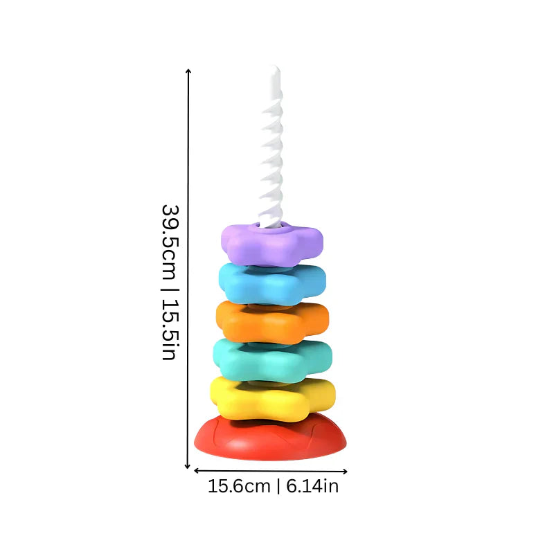 Kolorowa wieża edukacyjna | Rozwój logicznego myślenia 1kg 3