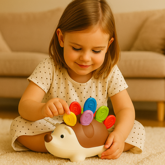 Toy "Plug-in Hedgehog" – Montessori for little hands!