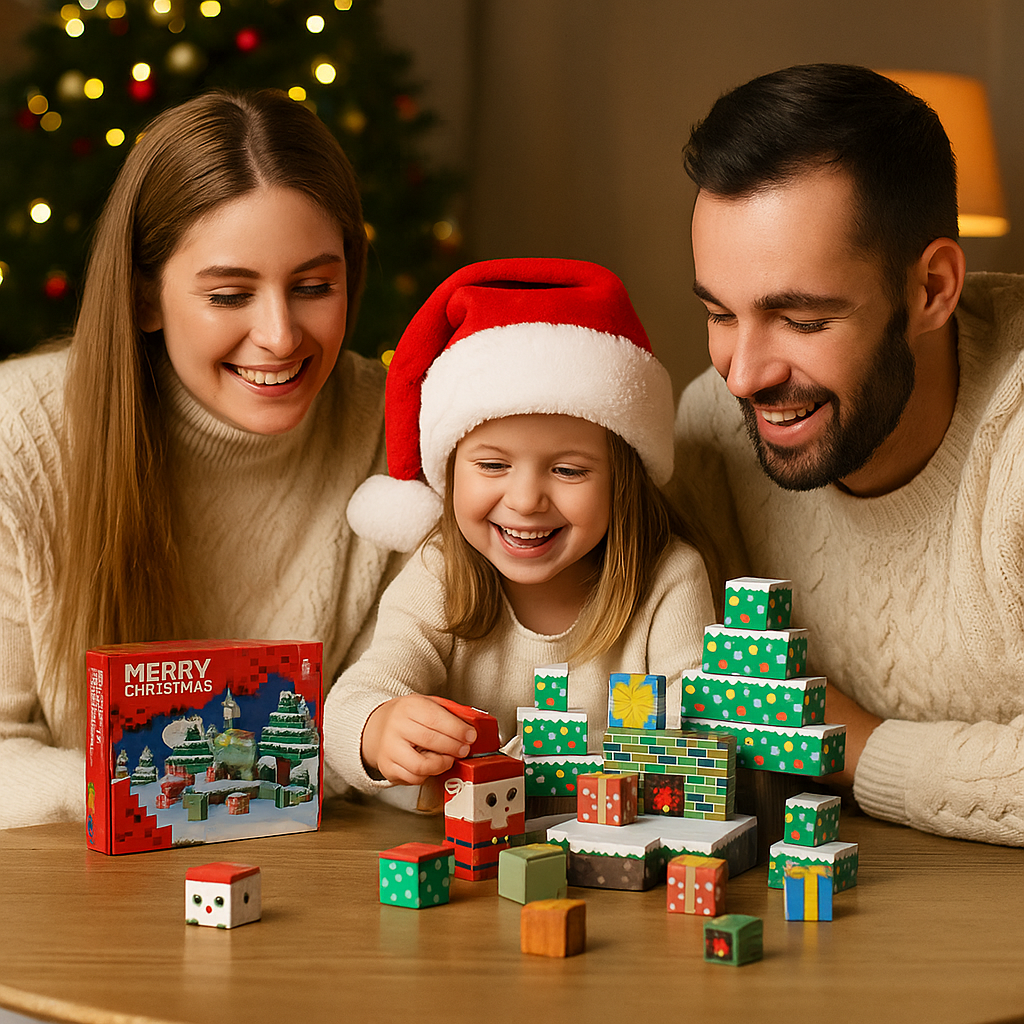Świąteczne magnetyczne klocki | Rozwój kreatywności 0,5 kg 0