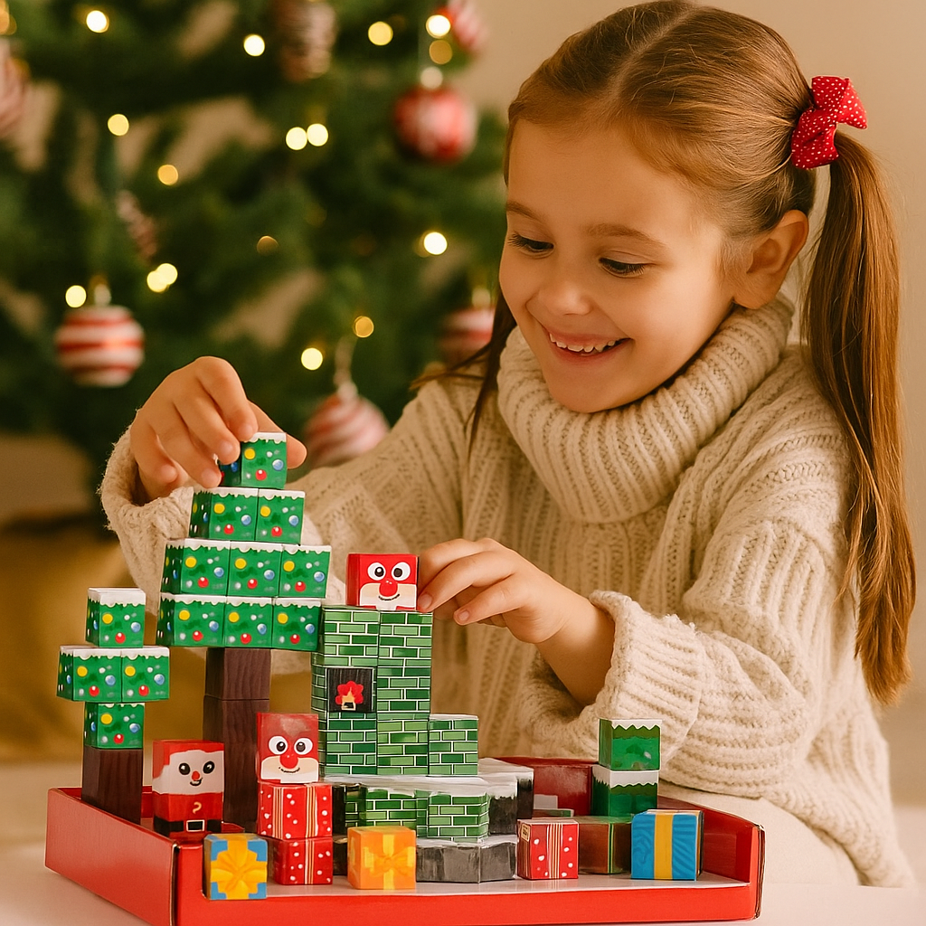 Świąteczne magnetyczne klocki | Rozwój kreatywności 0,5 kg 1