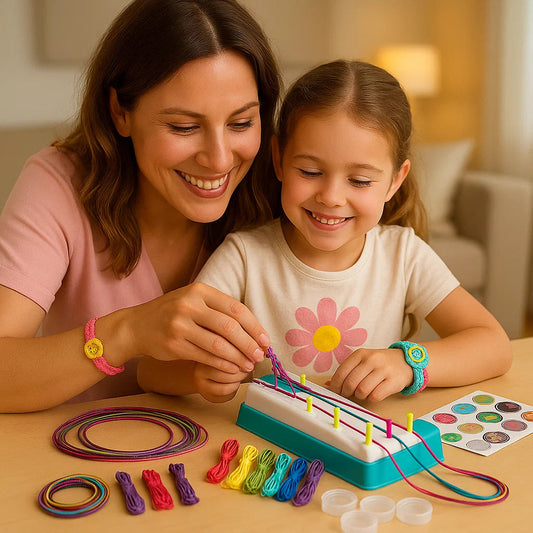Zestaw do plecenia bransoletek | Rozwija kreatywność 0.5kg 0