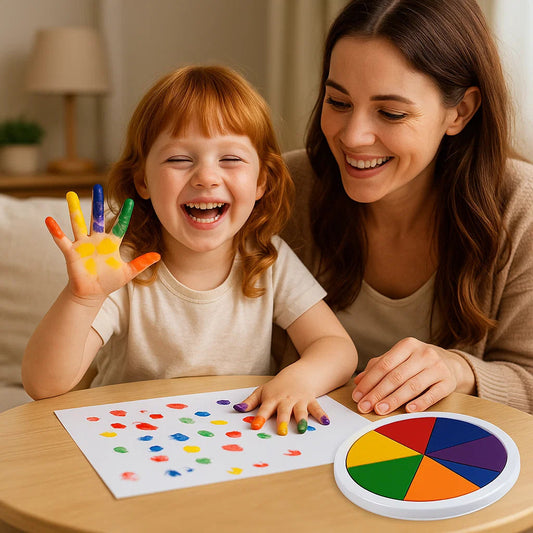 Zestaw farb do malowania palcami | Bezpieczne i nietoksyczne 0,5 kg 0